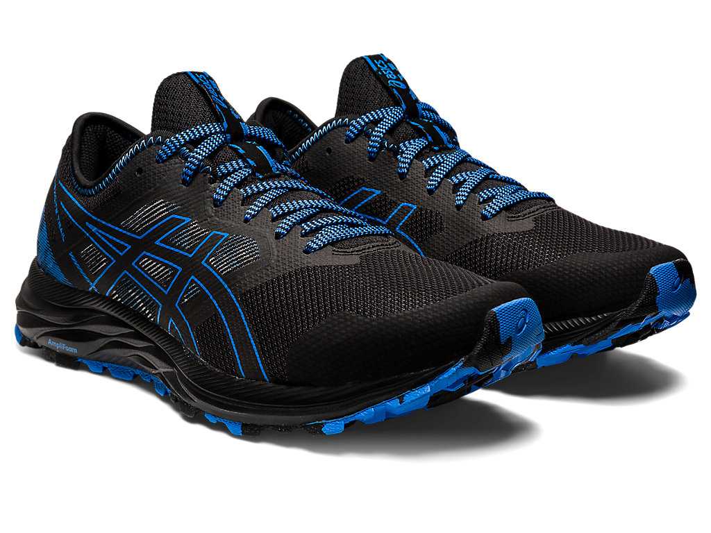 Buty do Biegania Męskie Asics Gel-excite Trailowe Czarne Niebieskie | 36710-CVZQ