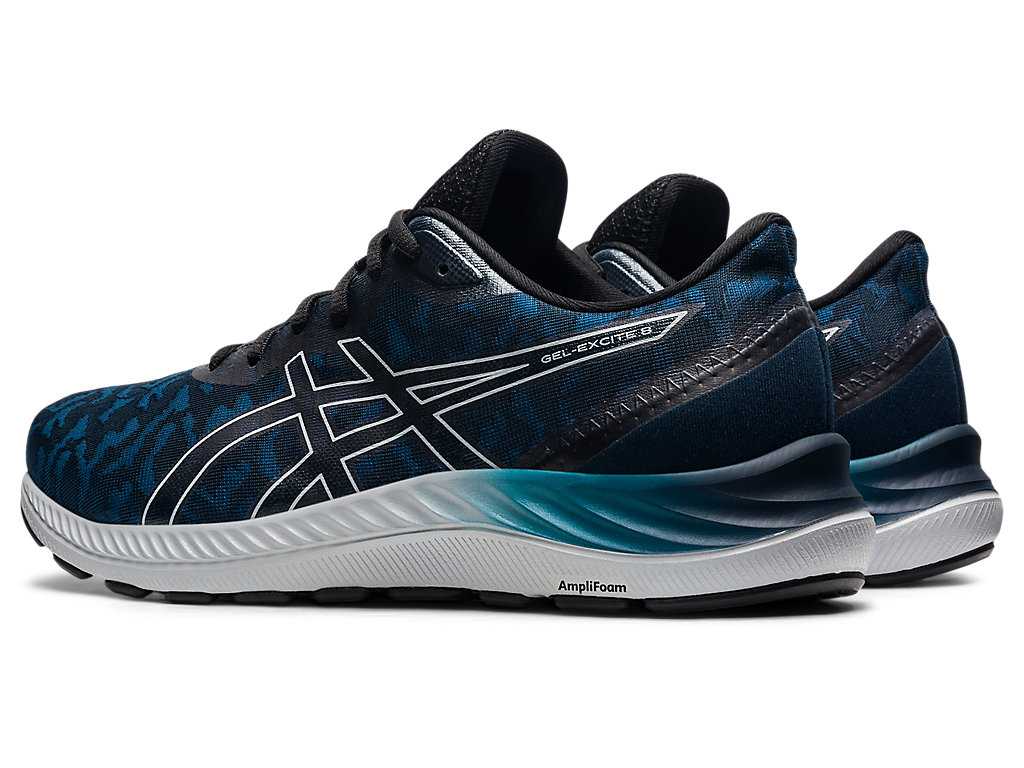 Buty do Biegania Męskie Asics Gel-excite 8 Twist Niebieskie Szare | 47561-MVQB