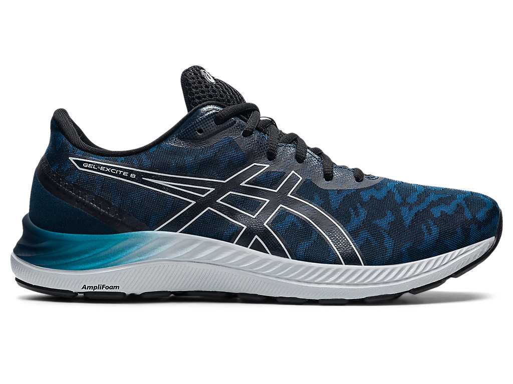 Buty do Biegania Męskie Asics Gel-excite 8 Twist Niebieskie Szare | 47561-MVQB