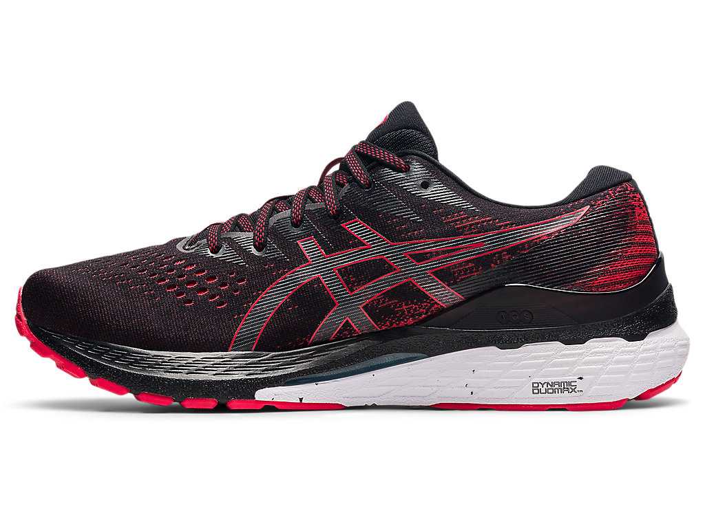 Buty do Biegania Męskie Asics Gel-kayano 28 (2e) Czarne Czerwone | 08193-HLPK