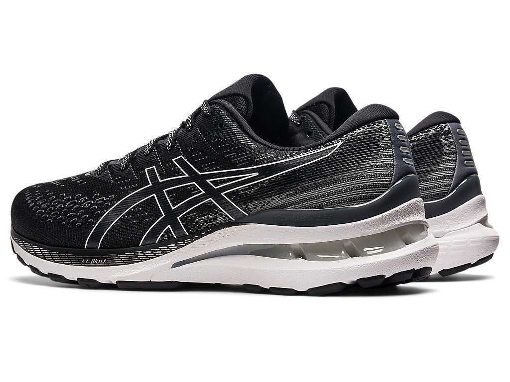 Buty do Biegania Męskie Asics Gel-kayano 28 (2e) Czarne Białe | 23654-HFJZ