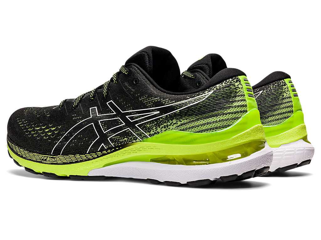 Buty do Biegania Męskie Asics Gel-kayano 28 (2e) Czarne Zielone | 30714-DTMW