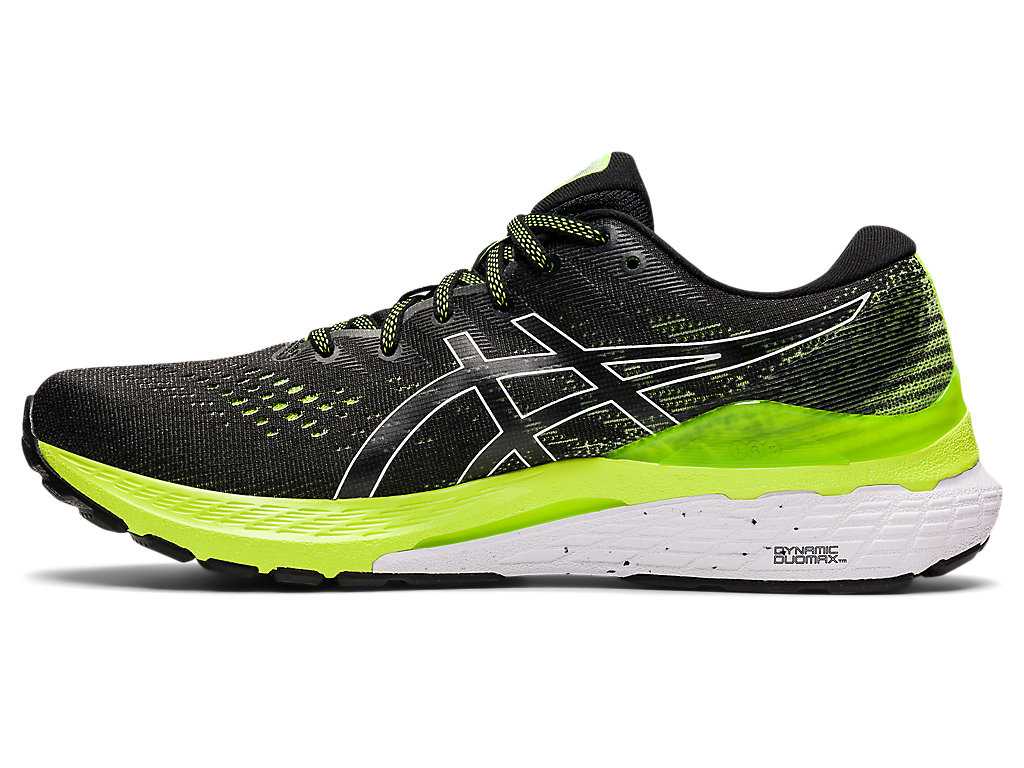 Buty do Biegania Męskie Asics Gel-kayano 28 (2e) Czarne Zielone | 30714-DTMW