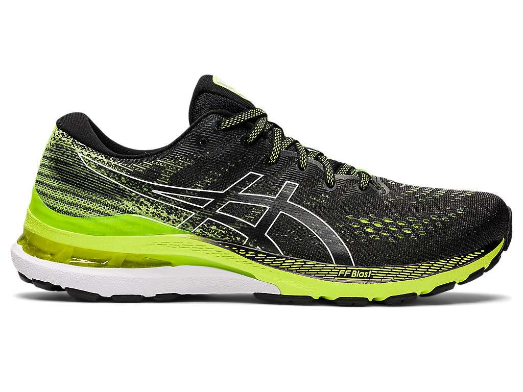 Buty do Biegania Męskie Asics Gel-kayano 28 (2e) Czarne Zielone | 30714-DTMW