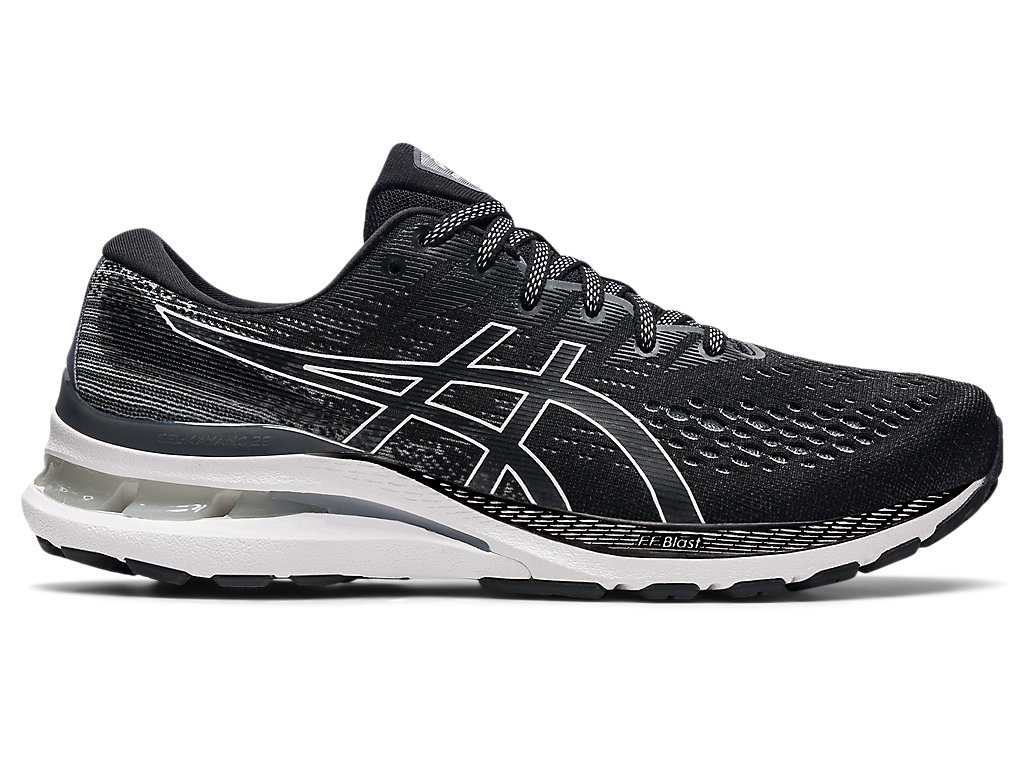 Buty do Biegania Męskie Asics Gel-kayano 28 (4e) Czarne Białe | 51489-SMBE