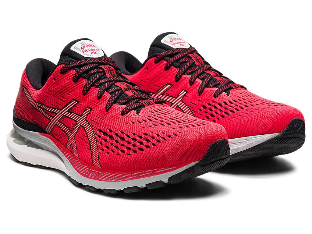 Buty do Biegania Męskie Asics Gel-kayano 28 Czerwone Czarne | 51634-BWKM