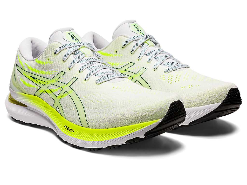 Buty do Biegania Męskie Asics Gel-kayano 29 Białe Jasny Zielone | 81405-NGOQ