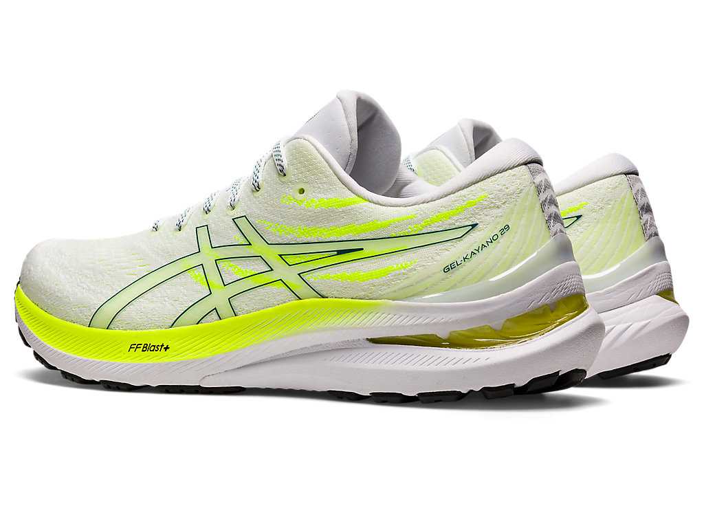 Buty do Biegania Męskie Asics Gel-kayano 29 Białe Jasny Zielone | 81405-NGOQ