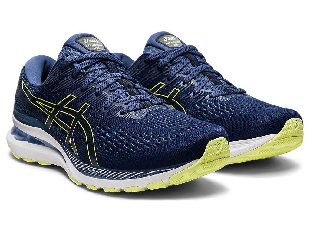 Buty do Biegania Męskie Asics Gel-kayano 28 Niebieskie Żółte | 96107-LJFH