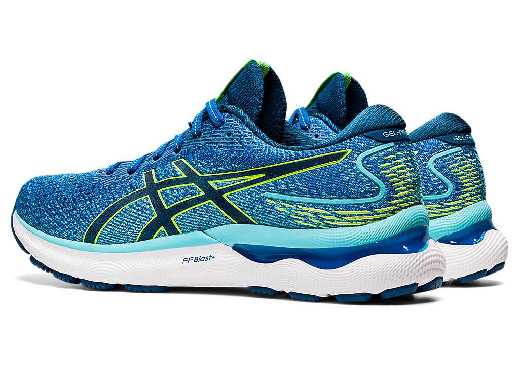 Buty do Biegania Męskie Asics Gel-nimbus 24 (2e) Zielone | 21458-ONZU