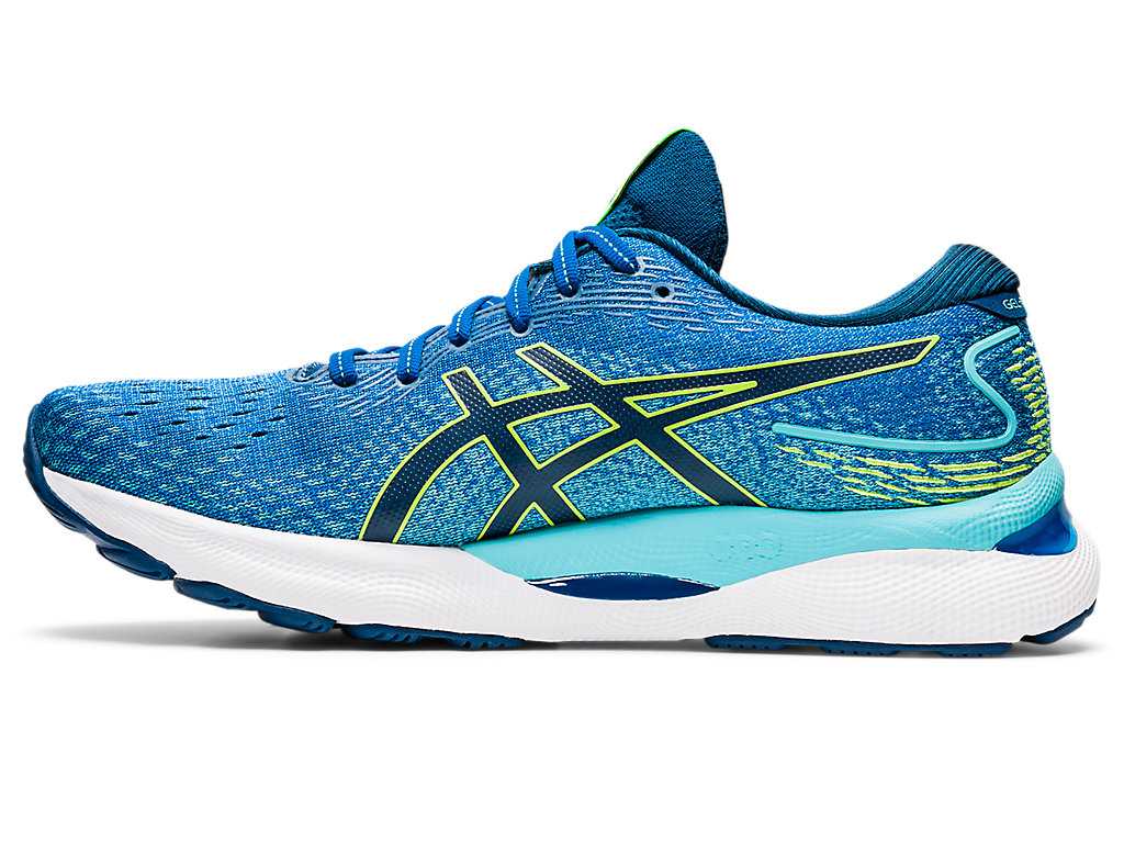 Buty do Biegania Męskie Asics Gel-nimbus 24 (2e) Zielone | 21458-ONZU