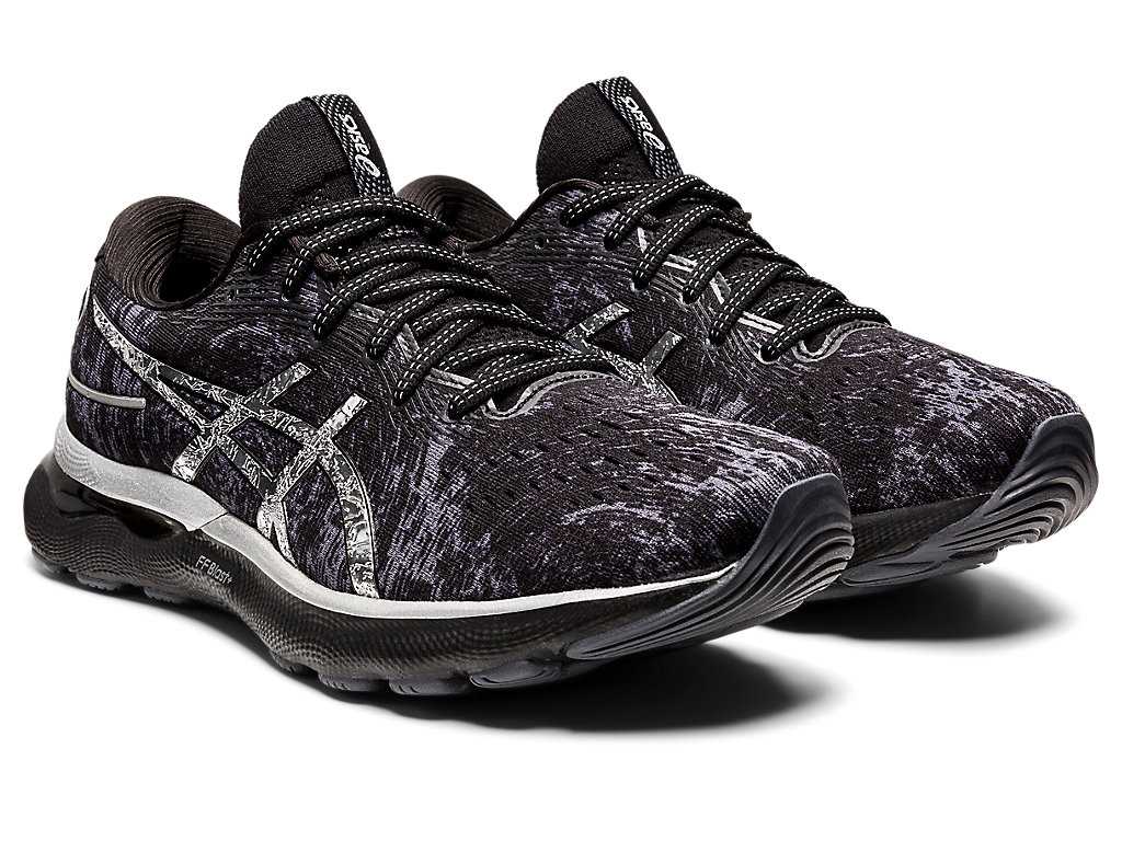 Buty do Biegania Męskie Asics Gel-nimbus 24 Platinum Szare Srebrne | 50963-UQFL