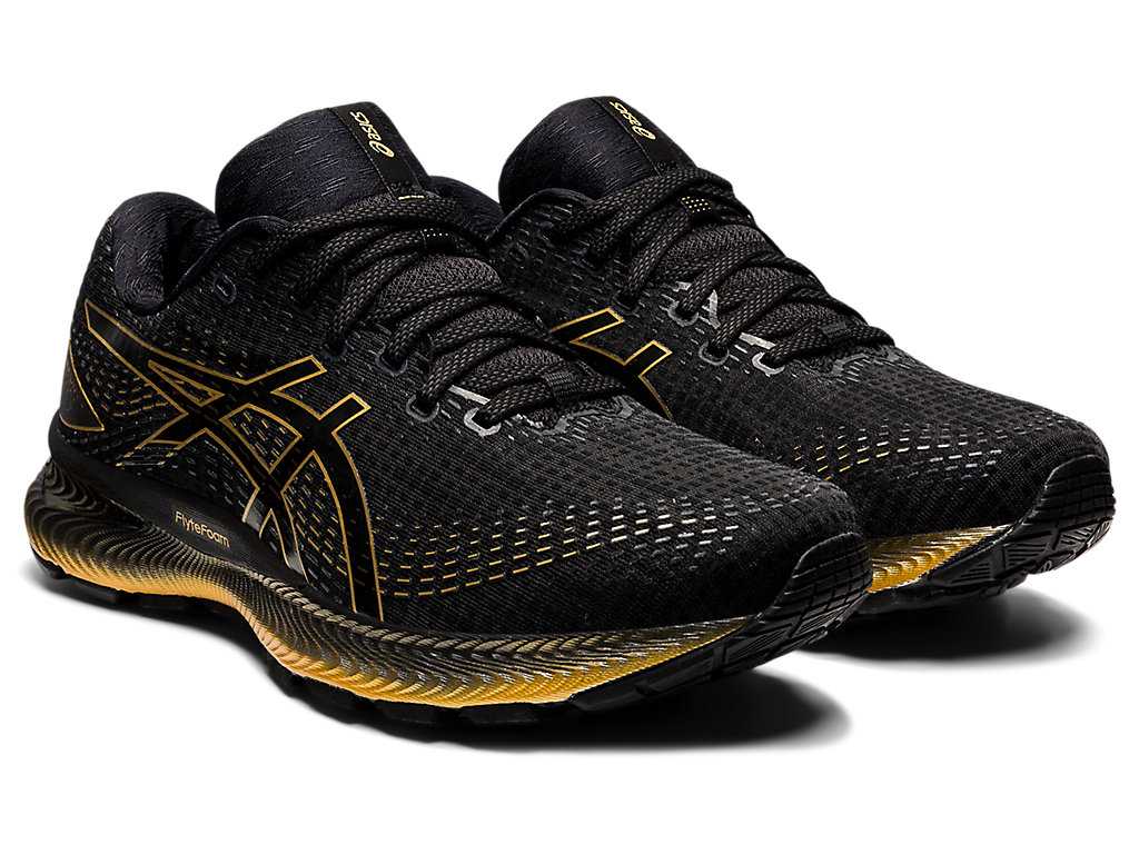 Buty do Biegania Męskie Asics Gel-saiun Czarne Złote Szare | 17362-XCUL