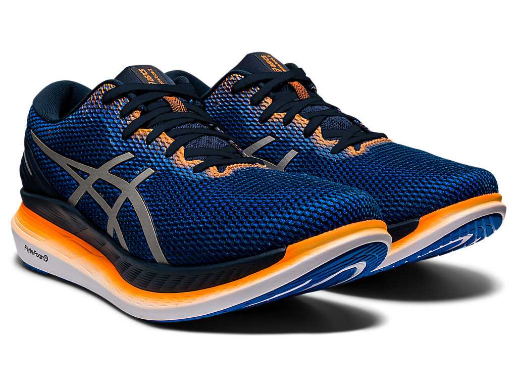 Buty do Biegania Męskie Asics Glideride 2 Lite-show Niebieskie Srebrne | 12809-HTKN