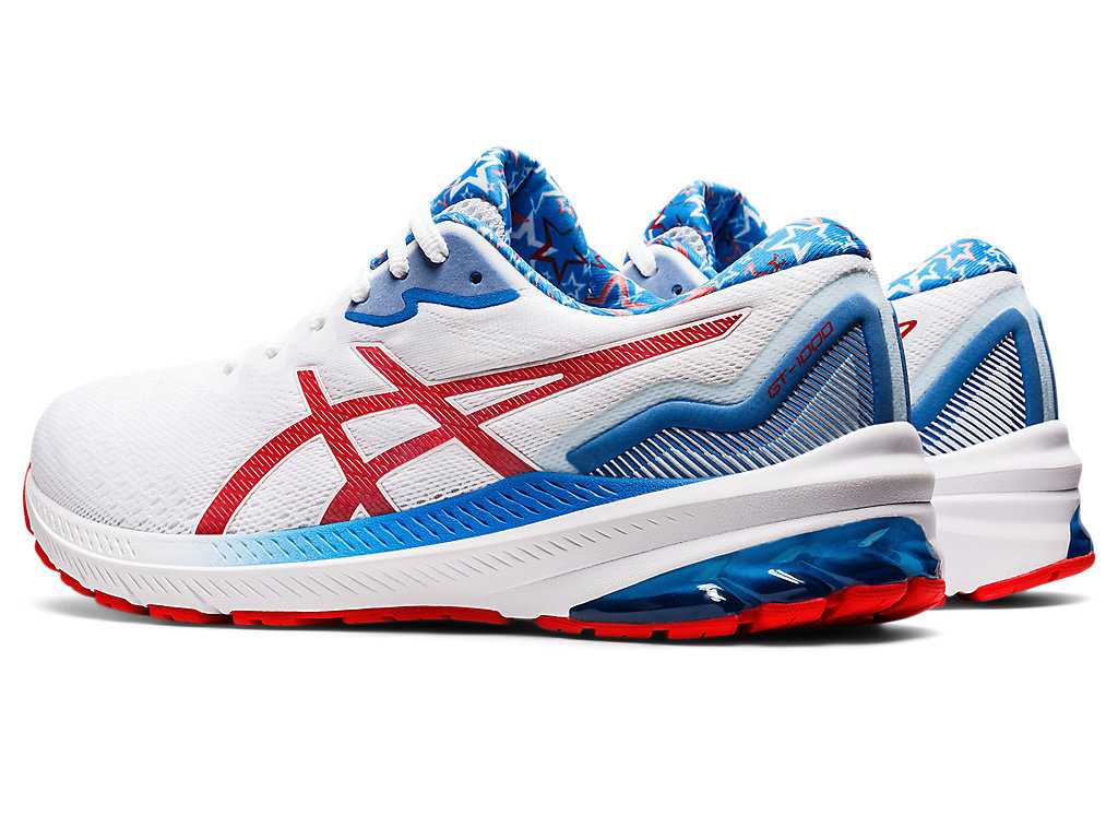 Buty do Biegania Męskie Asics Gt-1000 11 Standard Ret Białe Czerwone | 56291-BRVK