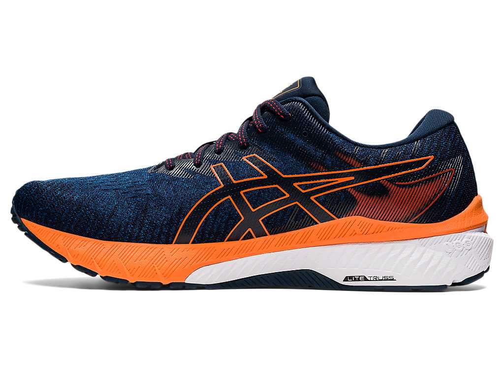 Buty do Biegania Męskie Asics Gt-2000 10 Niebieskie Pomarańczowe | 46918-QESO