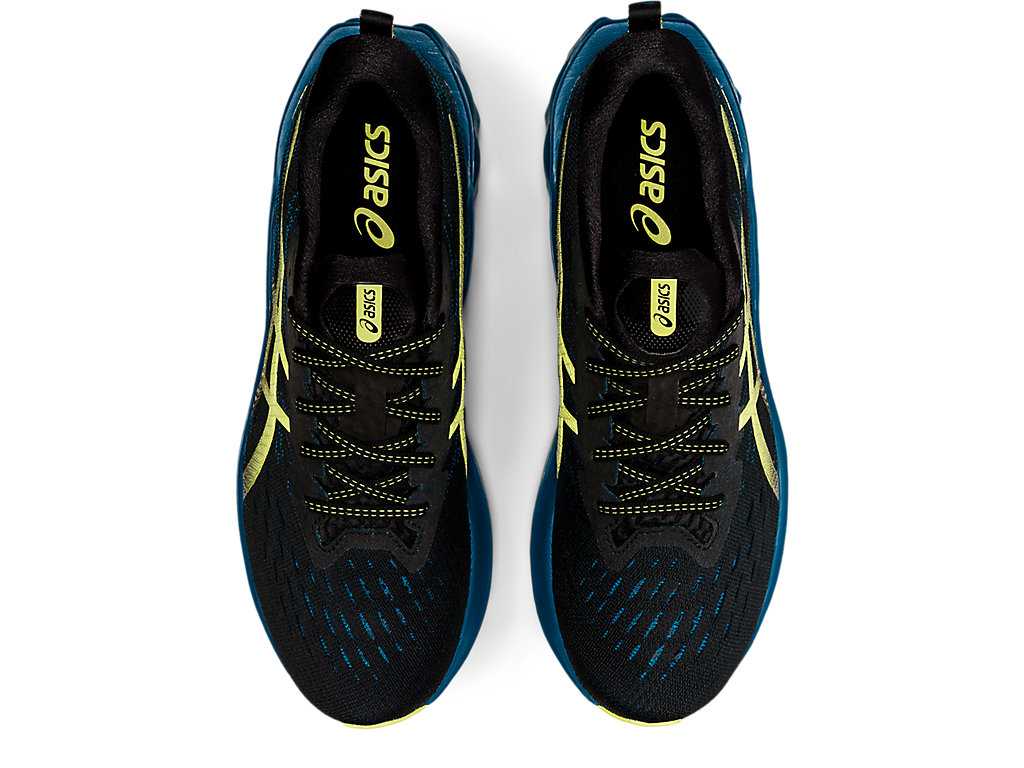 Buty do Biegania Męskie Asics Novablast 2 Czarne Żółte | 02458-FNXE