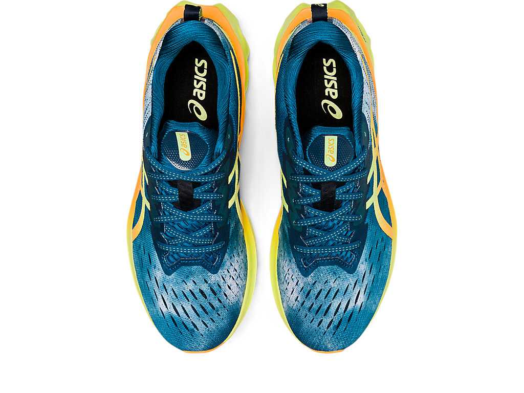 Buty do Biegania Męskie Asics Novablast 2 Jasny Turkusowe Żółte | 39486-JFBI