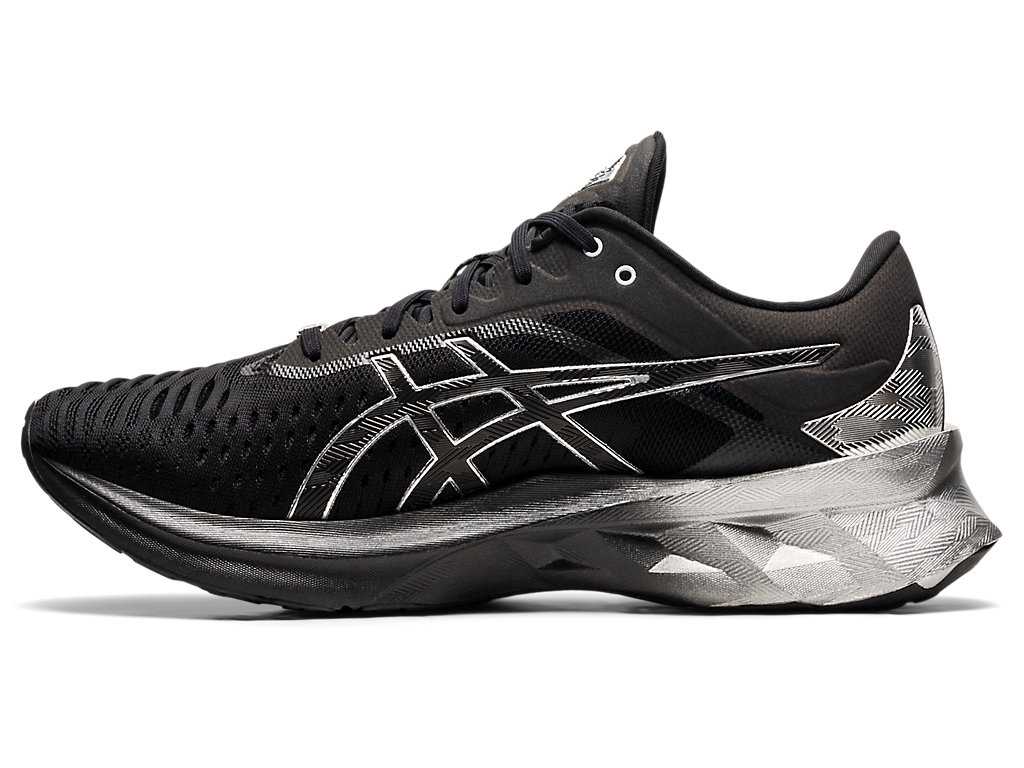 Buty do Biegania Męskie Asics Novablast Platinum Czarne Srebrne | 41783-GZUH