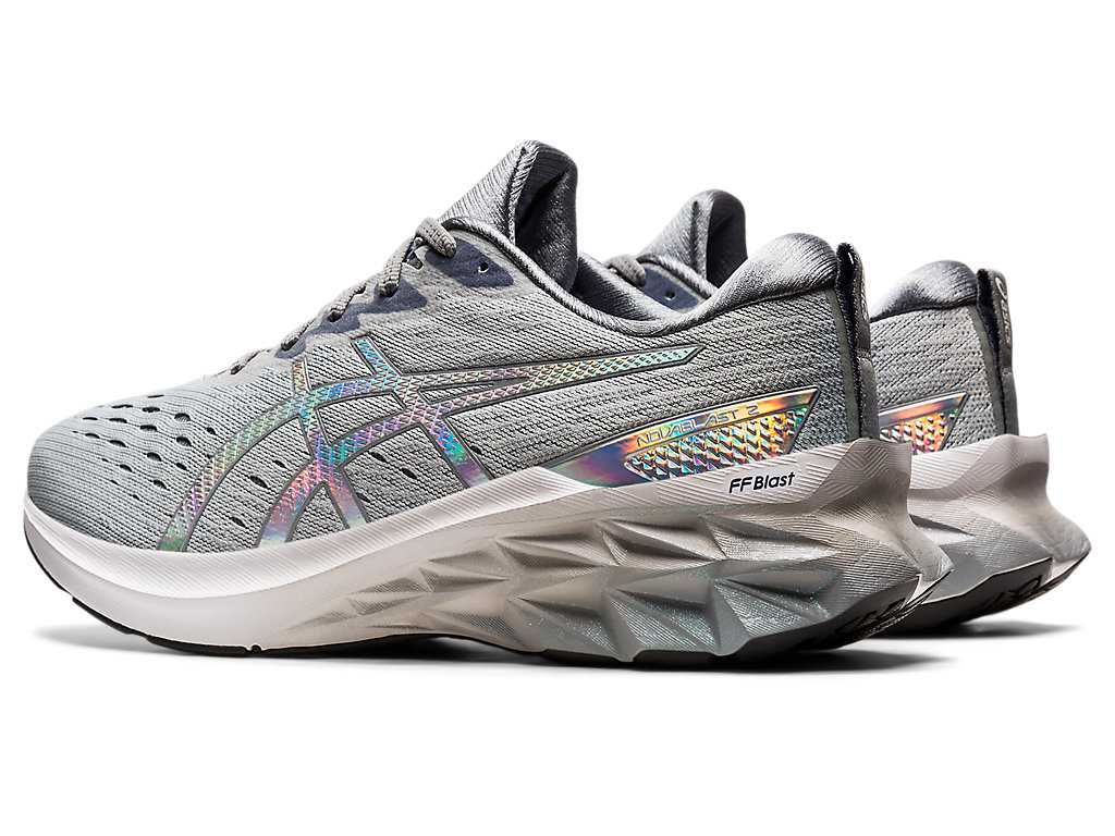 Buty do Biegania Męskie Asics Novablast 2 Platinum Szare Białe | 86125-VOKL