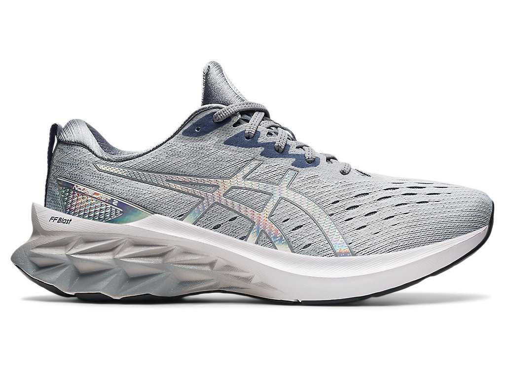 Buty do Biegania Męskie Asics Novablast 2 Platinum Szare Białe | 86125-VOKL