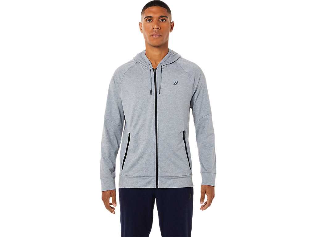 Buty do Biegania Męskie Asics Tech Full Zip Szare | 65031-JIXL