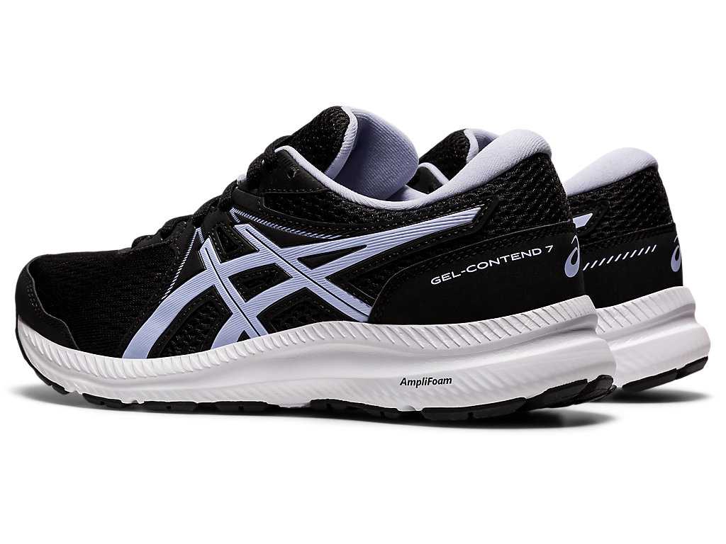 Buty do Chodzenia Damskie Asics Gel-contend 7 (D) Czarne Fioletowe | 20654-UQFS