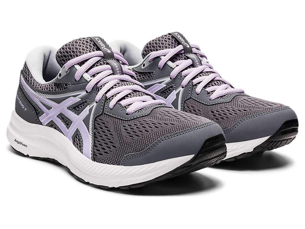 Buty do Chodzenia Damskie Asics Gel-contend 7 (D) Szare | 24693-OPWD