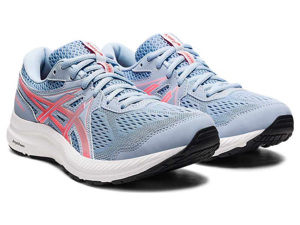 Buty do Chodzenia Damskie Asics Gel-contend 7 (D) Białe Koralowe | 25386-IUDP