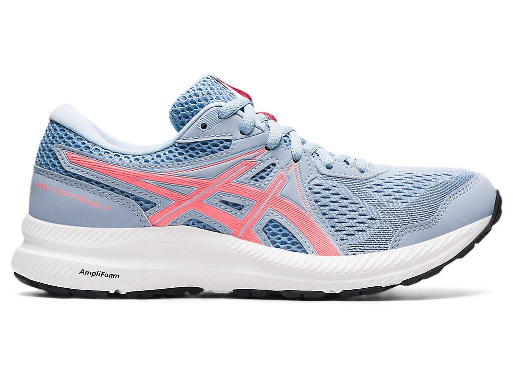 Buty do Chodzenia Damskie Asics Gel-contend 7 (D) Białe Koralowe | 25386-IUDP