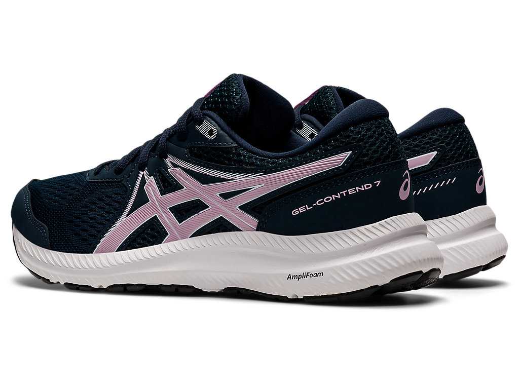 Buty do Chodzenia Damskie Asics Gel-contend 7 Niebieskie Różowe | 60342-VQFS