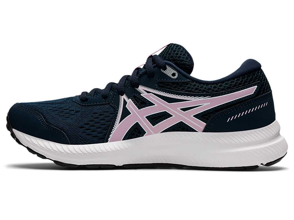 Buty do Chodzenia Damskie Asics Gel-contend 7 Niebieskie Różowe | 60342-VQFS