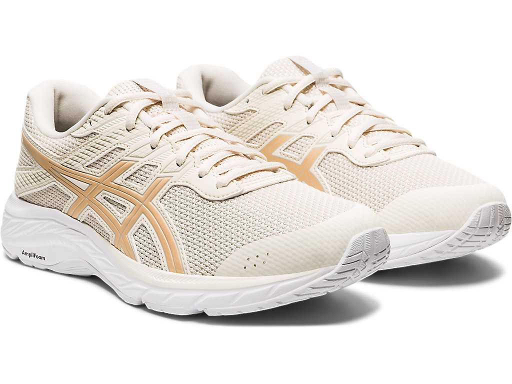 Buty do Chodzenia Damskie Asics Gel-contend 6 Twist Beżowe | 72318-CWPZ