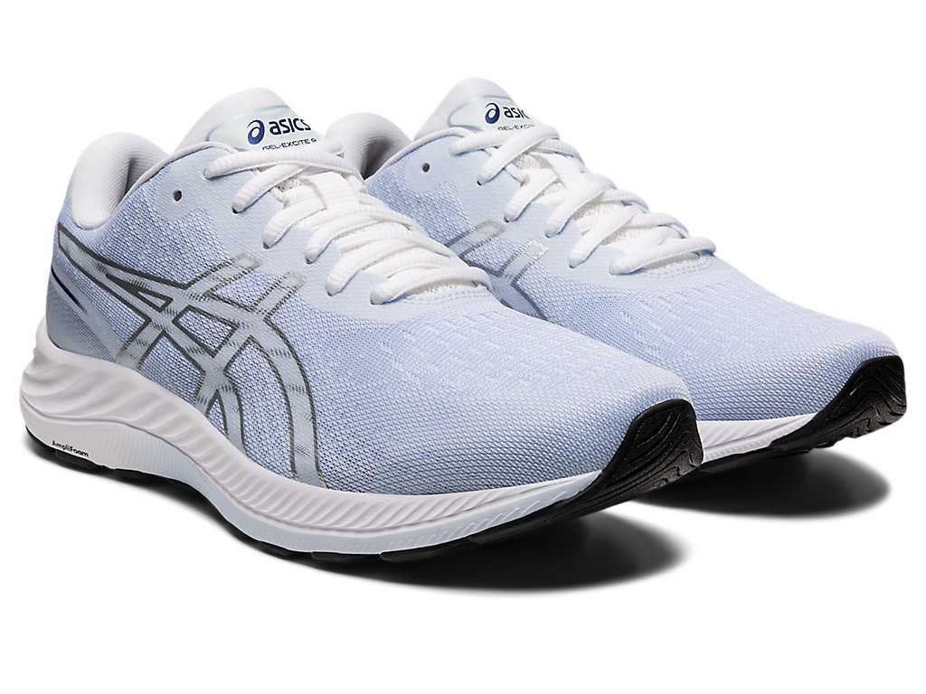 Buty do Chodzenia Damskie Asics Gel-excite 9 Białe Srebrne | 01537-OVCZ