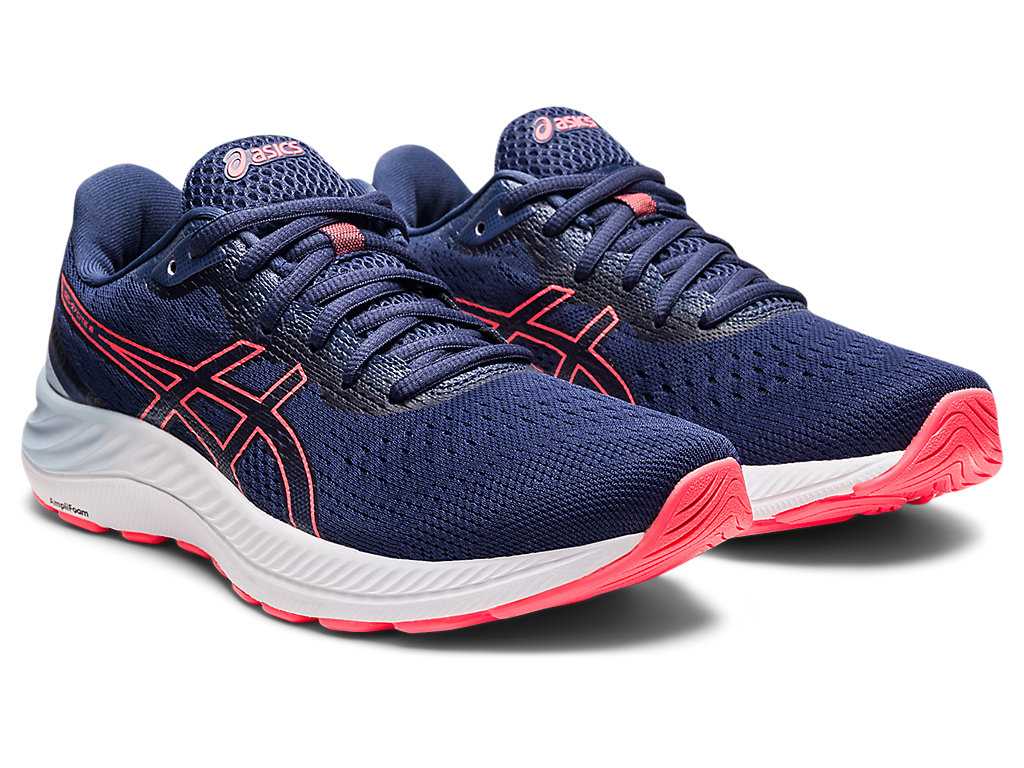 Buty do Chodzenia Damskie Asics Gel-excite 8 (D) Niebieskie Koralowe | 14902-KBGS