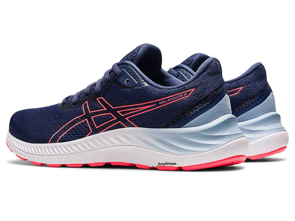 Buty do Chodzenia Damskie Asics Gel-excite 8 (D) Niebieskie Koralowe | 14902-KBGS