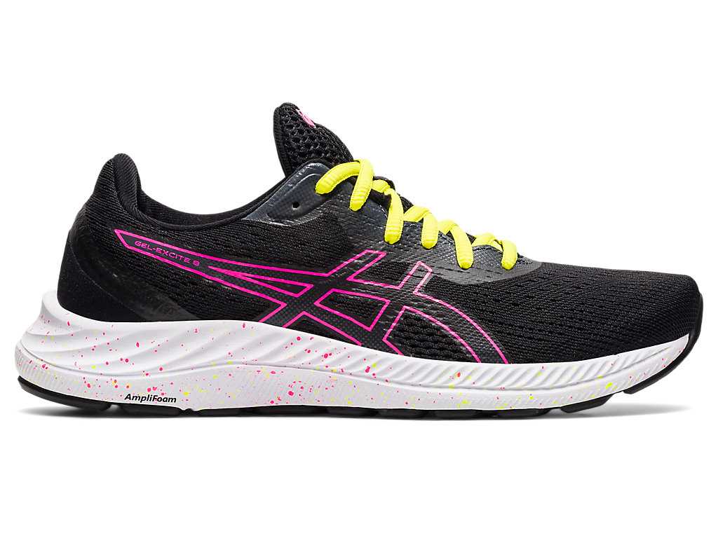 Buty do Chodzenia Damskie Asics Gel-excite 8 Czarne Różowe | 28756-ZQCN