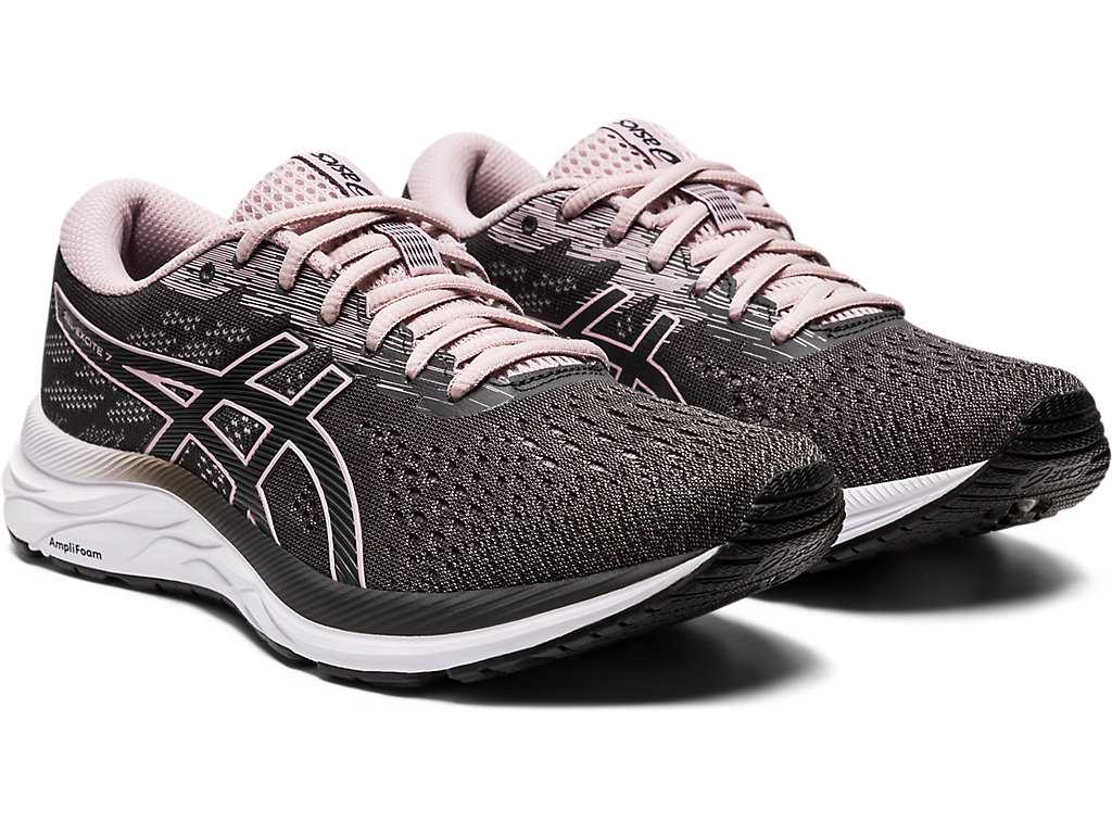 Buty do Chodzenia Damskie Asics Gel-excite 7 Jasny Szare Różowe | 35196-EVKI