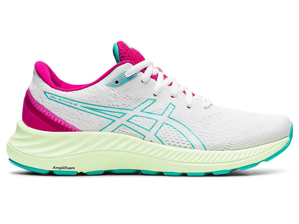 Buty do Chodzenia Damskie Asics Gel-excite 8 Białe | 47932-DACY