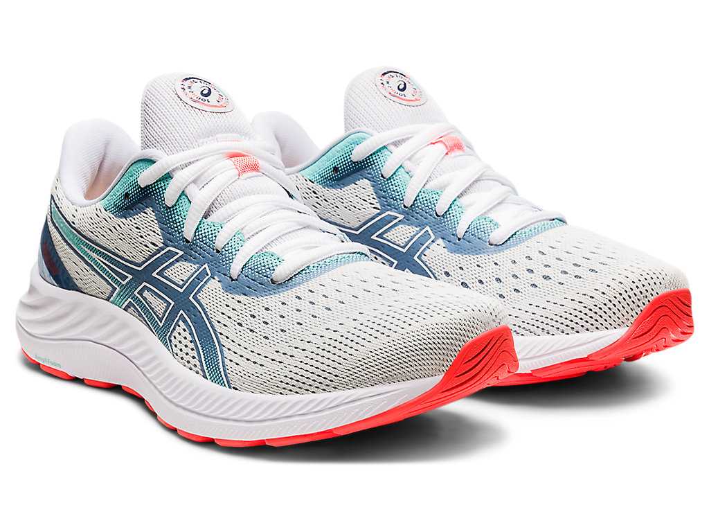 Buty do Chodzenia Damskie Asics Gel-excite 8 Białe Białe | 54037-WOVP