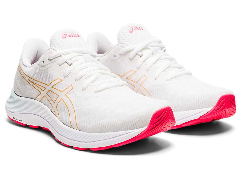 Buty do Chodzenia Damskie Asics Gel-excite 8 Białe | 78264-LXTN