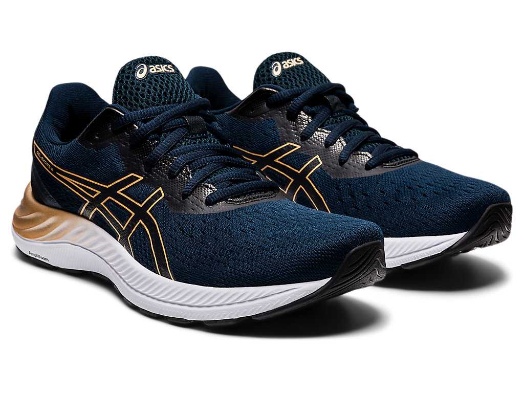 Buty do Chodzenia Damskie Asics Gel-excite 8 (D) Niebieskie | 82106-KHLR