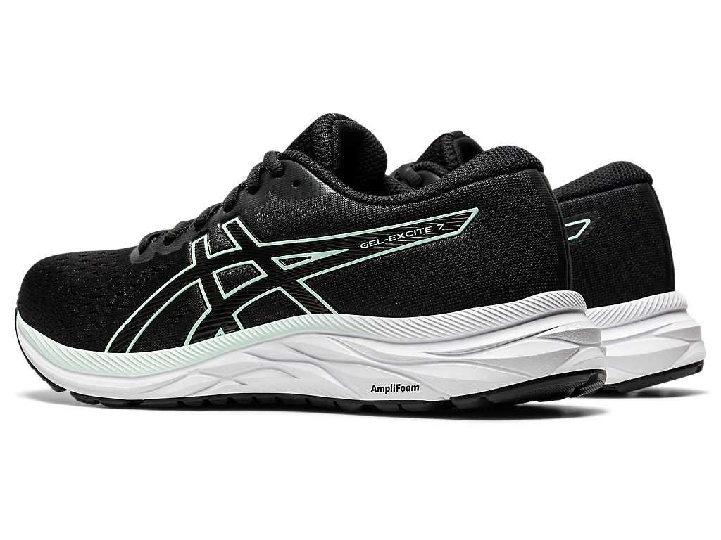 Buty do Chodzenia Damskie Asics Gel-excite 7 Czarne Mięta | 92651-LNSR