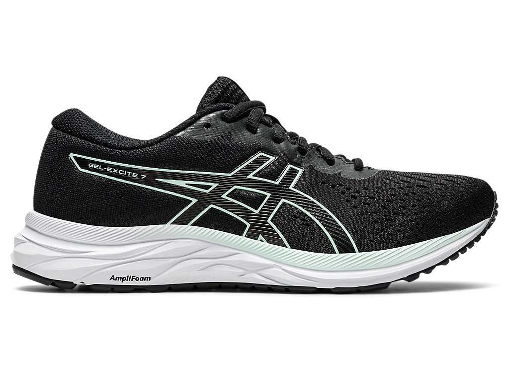 Buty do Chodzenia Damskie Asics Gel-excite 7 Czarne Mięta | 92651-LNSR