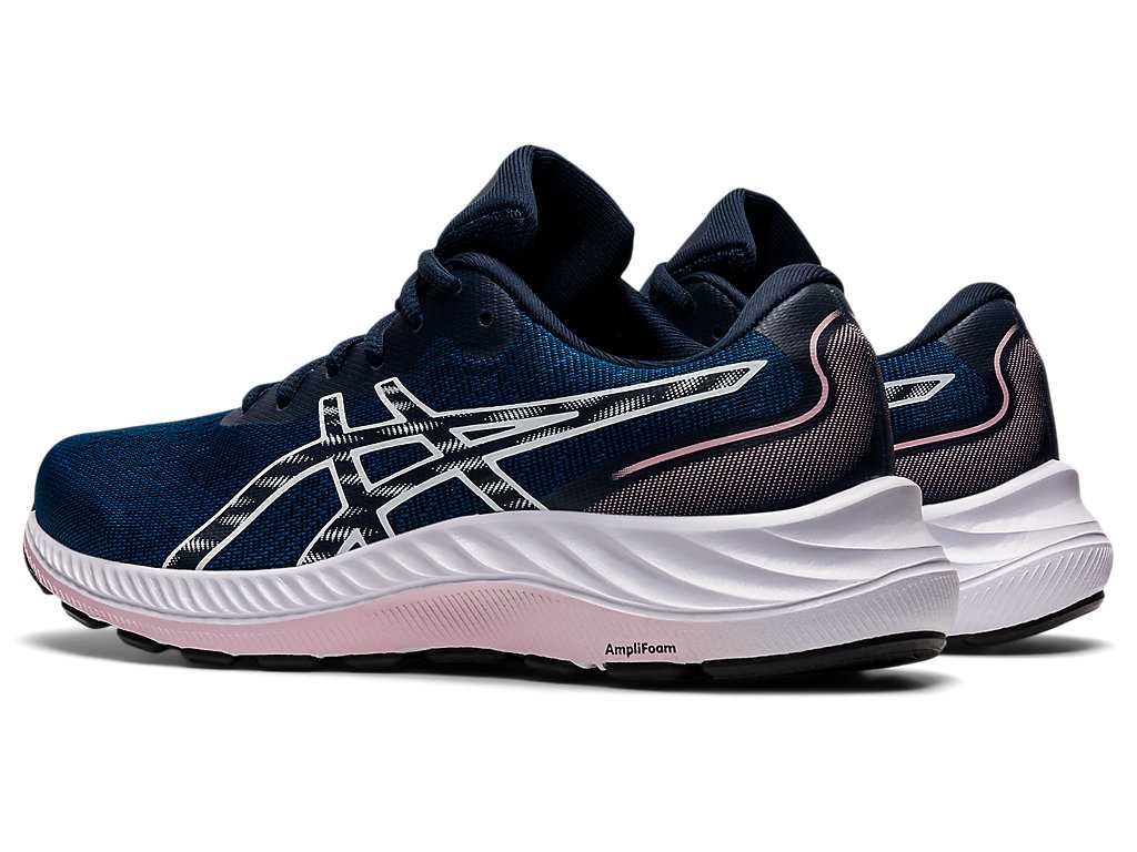 Buty do Chodzenia Damskie Asics Gel-excite 9 Niebieskie Białe | 93604-QJFG