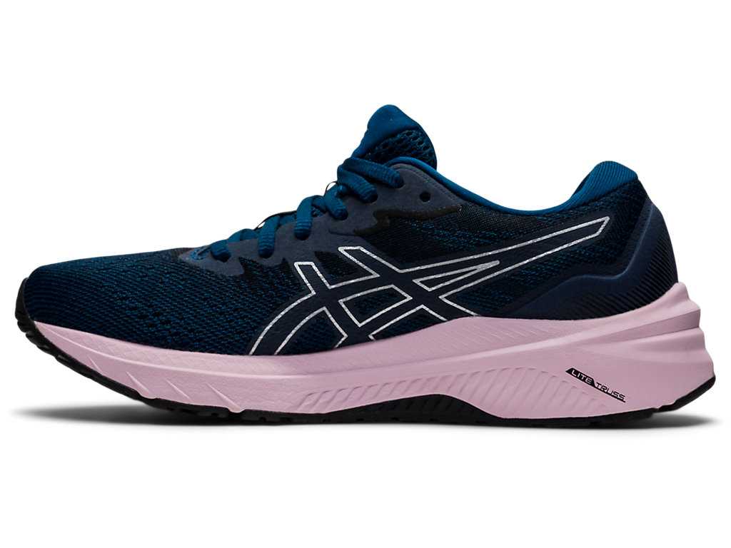 Buty do Chodzenia Damskie Asics Gt-1000 11 Niebieskie Różowe | 02871-ZFQJ