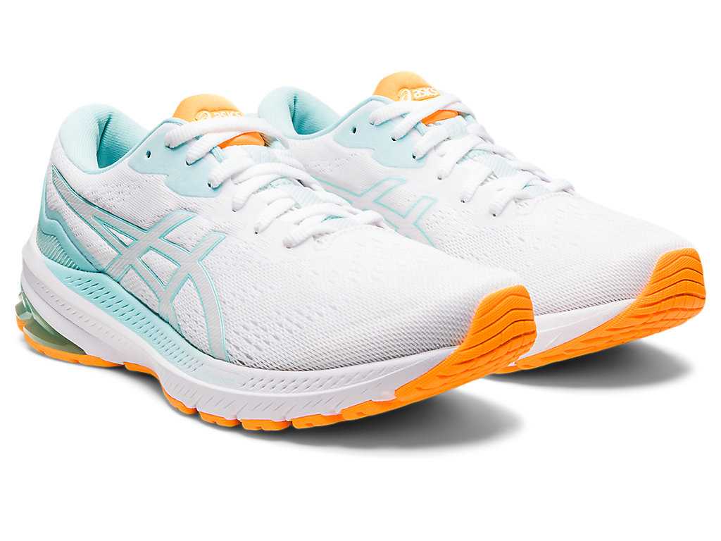 Buty do Chodzenia Damskie Asics Gt-1000 11 Białe Niebieskie | 13256-FAOY