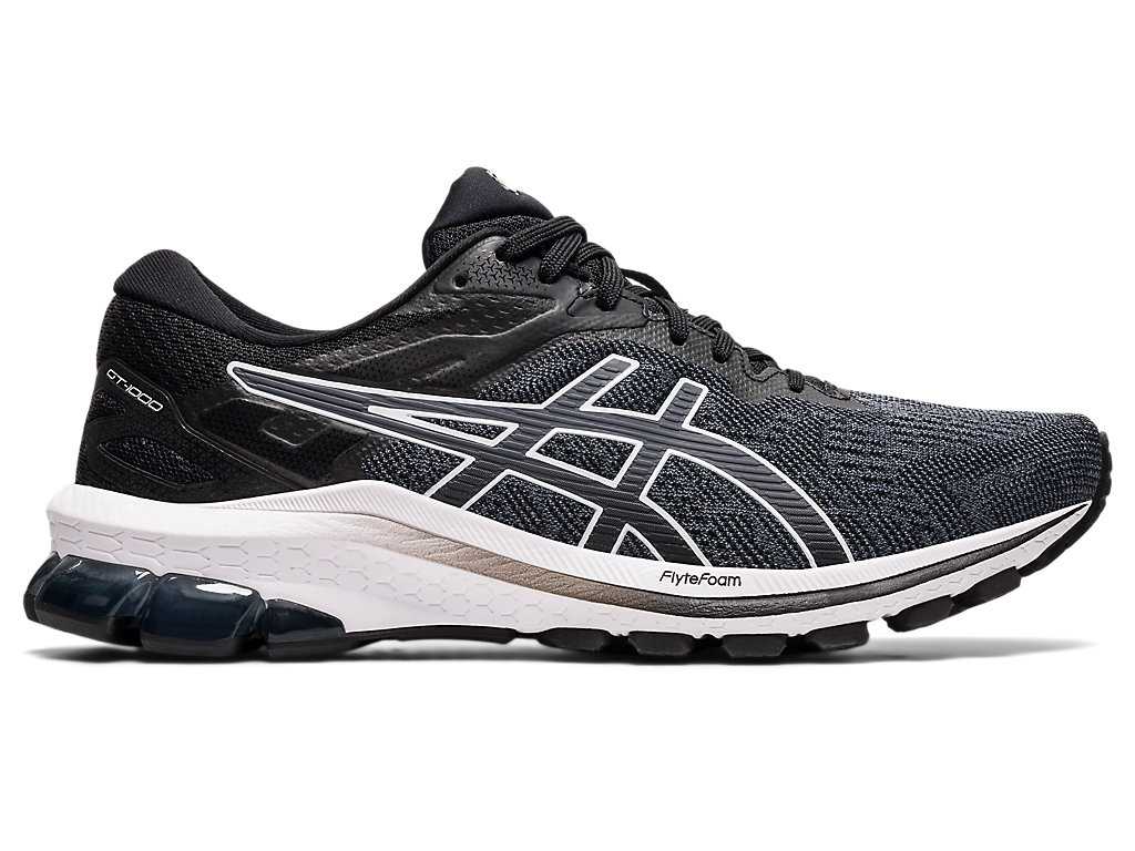 Buty do Chodzenia Damskie Asics Gt-1000 10 (D) Czarne Białe | 24390-RAIE