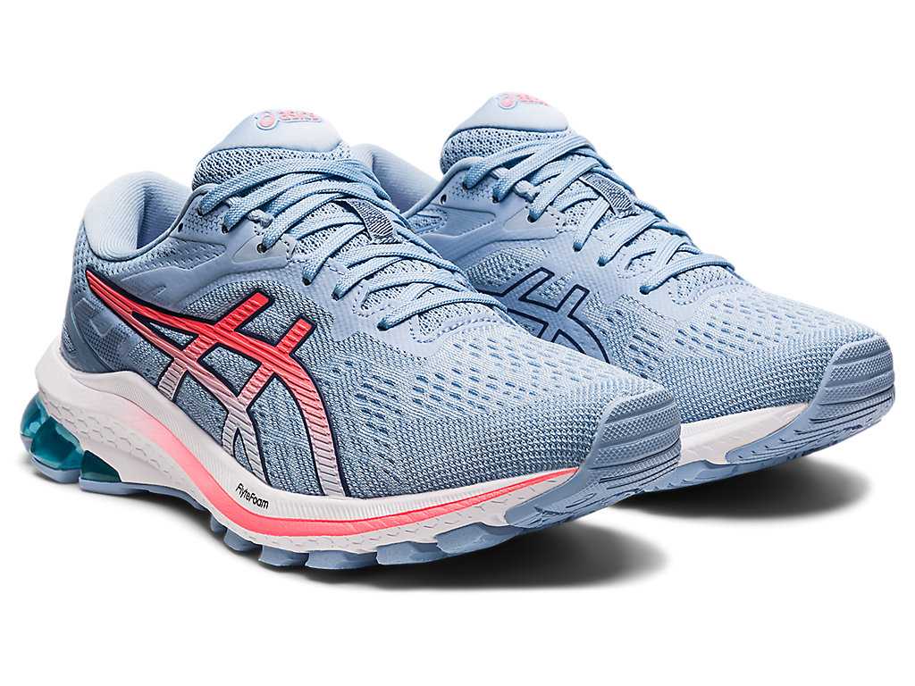 Buty do Chodzenia Damskie Asics Gt-1000 10 (D) Niebieskie Koralowe | 50463-FLBA