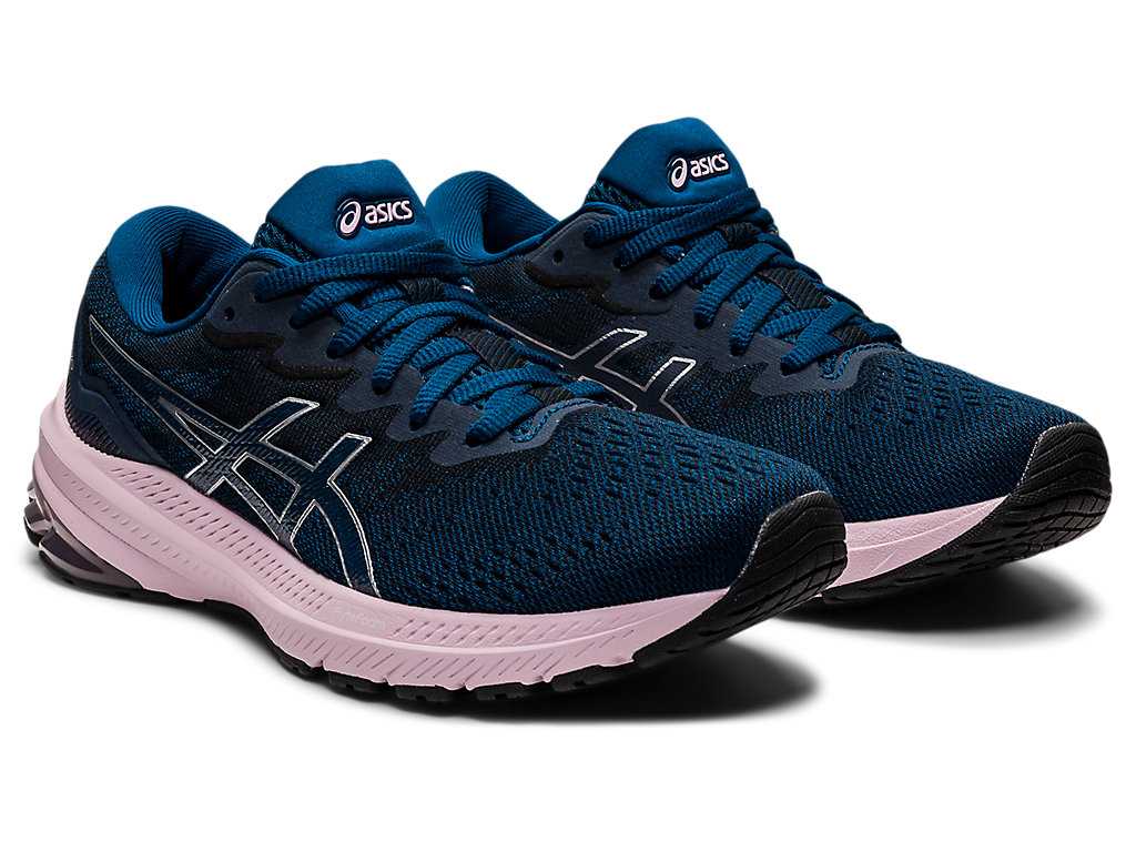 Buty do Chodzenia Damskie Asics Gt-1000 11 (D) Niebieskie Różowe | 85621-VYMN